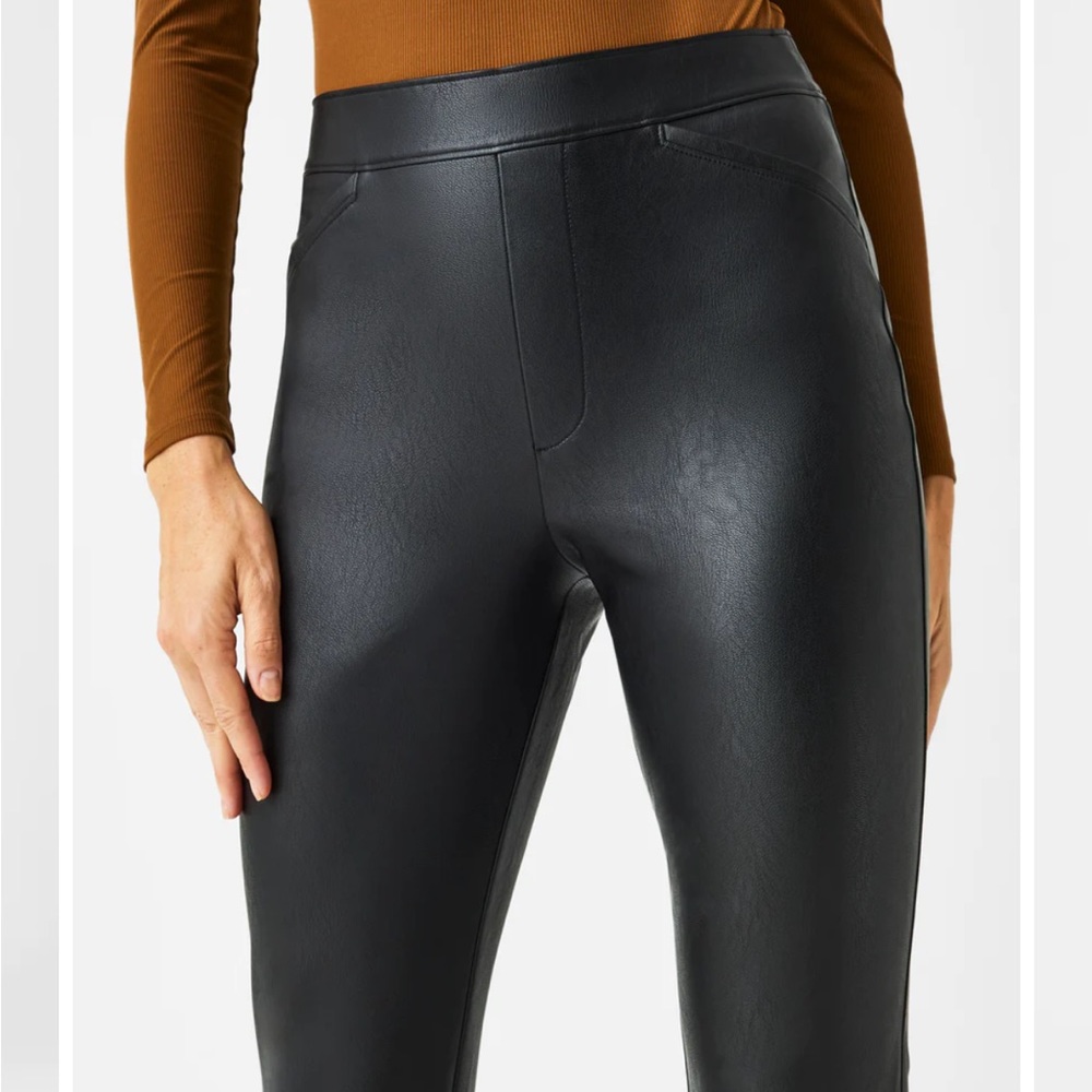SPANX Leather-Like Kick Flare Pants